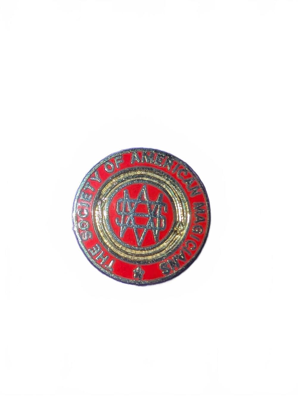 Vintage The Society of American Magicians Enamel Pin Badge